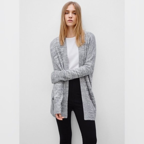 Aritzia | Talula Dark Grey Lenox Sweater Cardigan - Picture 5 of 5